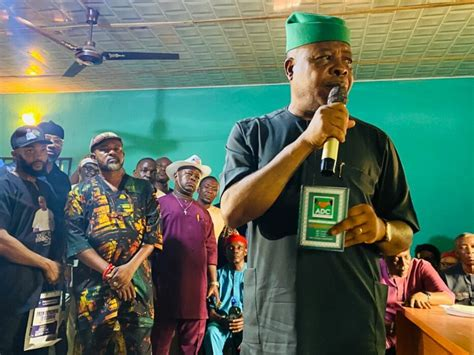 Ihedioha Enters ADC, Picks Up Membership Card