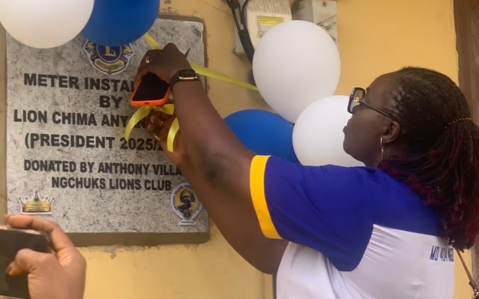 Anthony Village NGCHUKS LIONS CLUB Commissions Power Supply for Health Centre