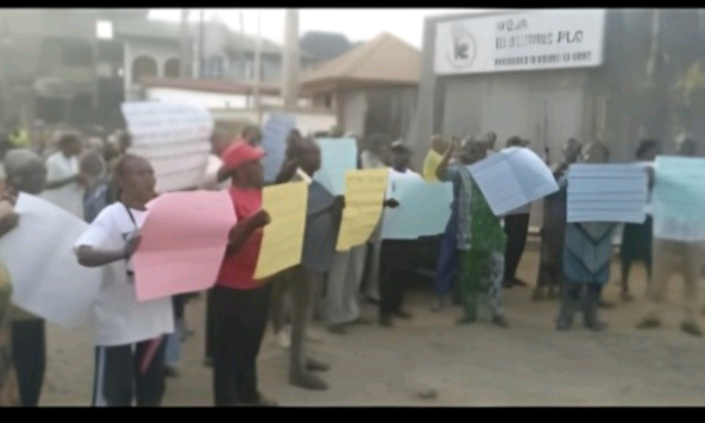 Lagos community protests 18-month blackout