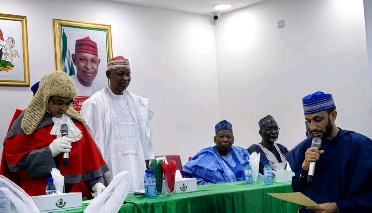 JUST IN: Gov. Yusuf swears in Garo as deputy governor